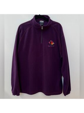 ENGLISH BAY SPORTSWEAR Canada Fleece Quarter Zip Deep Purple Unisex Gorpcore